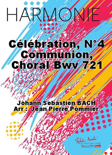 cubierta Celebracin, Comunin # 4, Coral BWV 721 Martin Musique