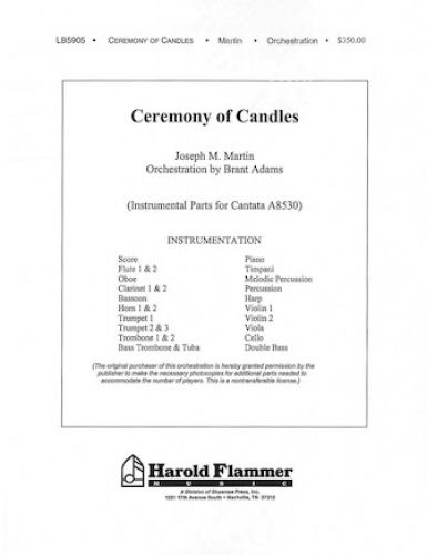 cubierta Ceremony of Candles Shawnee Press