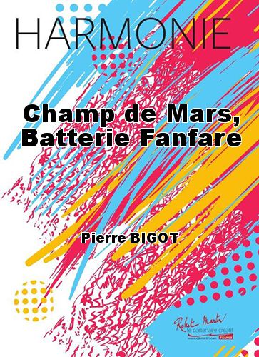 cubierta Champ de Mars, batera de bombos y platillos Martin Musique