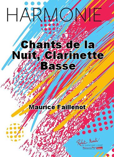 cubierta Chants de la Nuit, Clarinette Basse Martin Musique