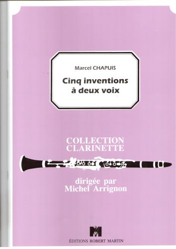 cubierta Cinco Invenciones a dos voces Editions Robert Martin