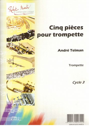 cubierta Cinco piezas para trompeta Editions Robert Martin