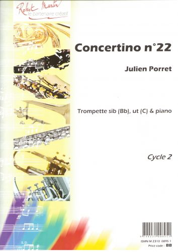 cubierta Concertino N22, Sib ou Ut Editions Robert Martin