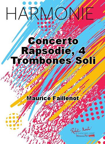 cubierta Concerto Rapsodie, 4 Trombones Soli Martin Musique