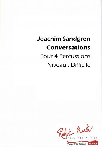 cubierta CONVERSATIONS Editions Robert Martin