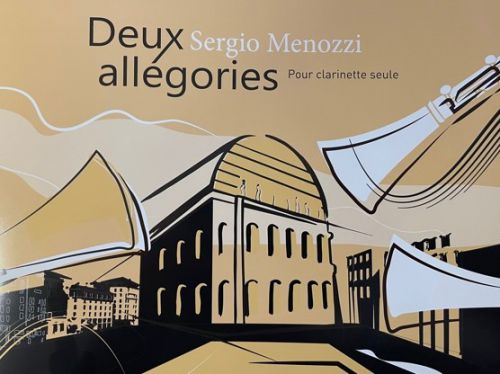 cubierta DEUX ALLEGORIES pour Clarinette seule Editions Robert Martin