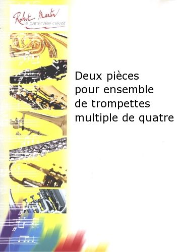 cubierta Dos piezas para ensamble de trompeta mltiplo de cuatro Editions Robert Martin