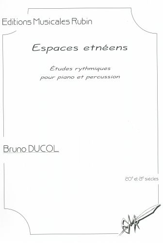 cubierta Espaces etnens - tudes rythmiques pour piano et percussion Martin Musique