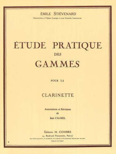 cubierta Etude pratique des gammes Combre