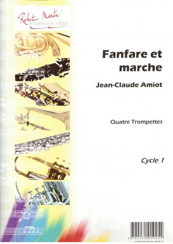 cubierta Fanfarria y la marcha, 4 trompetas Editions Robert Martin