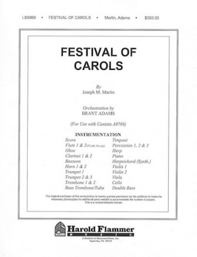 cubierta Festival of Carols Shawnee Press