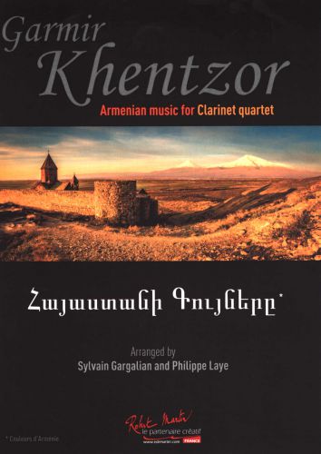 cubierta GAMIR KHENTZOR for clarinet quartet Editions Robert Martin