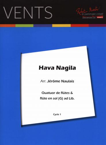 cubierta Hava Nagila 4 Flutes Editions Robert Martin