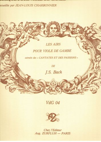cubierta Les airs pour viole de gambe Editions Robert Martin