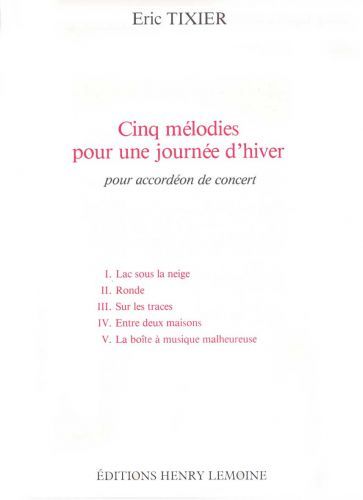 cubierta Mlodies pour une journe d'hiver (5) Editions Henry Lemoine