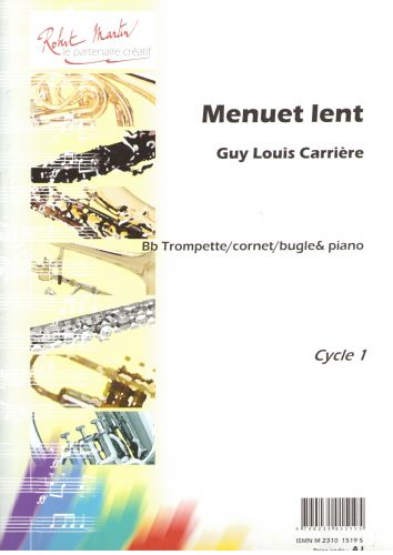 cubierta Menuet Lent, Sib Editions Robert Martin