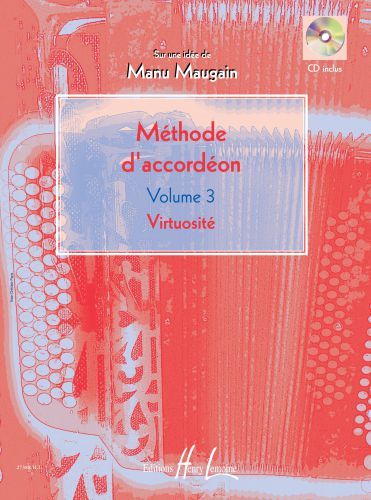 cubierta Mthode d'accordon Vol.3 Editions Henry Lemoine