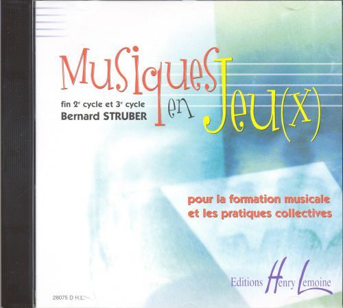 cubierta Musiques en jeu(x) CD seul Editions Henry Lemoine