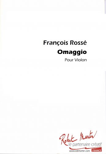 cubierta OMAGGIO Editions Robert Martin
