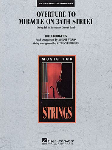 cubierta Overture To Miracle On 34th Street Hal Leonard