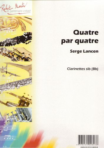 cubierta Quatre Par Quatre Editions Robert Martin