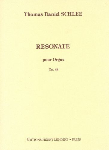 cubierta Resonate Op.22 Editions Henry Lemoine