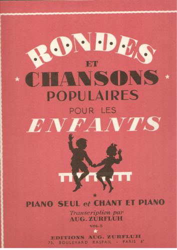 cubierta Rondes et Chansons Pour les Enfants Editions Robert Martin