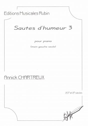 cubierta Sautes d'humeur 3 pour piano (main gauche seule) Martin Musique