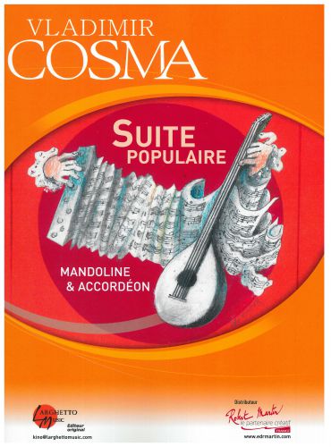 cubierta SUITE POPULAIRE pour mandoline et accordon Editions Robert Martin