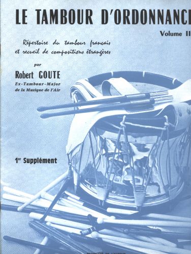 cubierta Supplment du Tambour d'Ordonnance N3 Editions Robert Martin