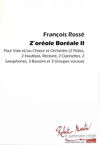 cubierta Z'OREOLE BOREALE II Editions Robert Martin