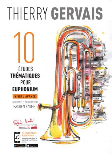einband 10 ETUDES THEMATIQUES POUR EUPHONIUM Editions Robert Martin