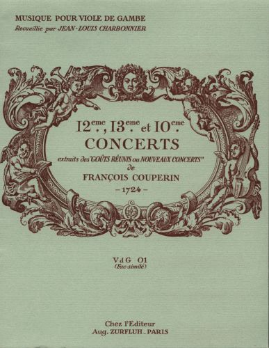 einband 12e, 13e et 10 Concerts Editions Robert Martin