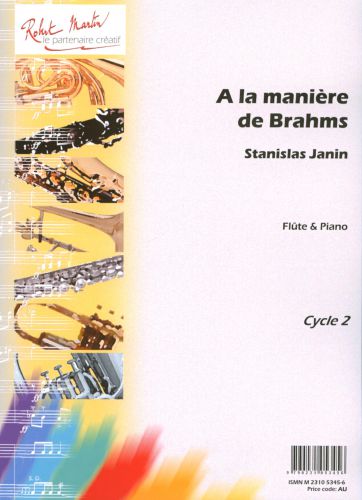 einband A LA MANIERE DE BRAHMS Editions Robert Martin