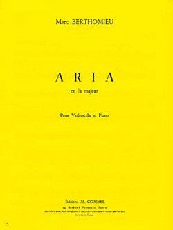 einband Aria en La maj. Combre