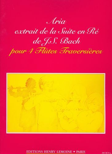 einband Aria extr. de la Suite en R maj. Editions Henry Lemoine