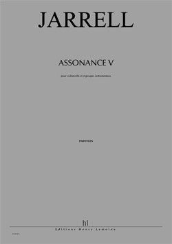 einband Assonance V (chaque jour n'est qu'une trve...) Editions Henry Lemoine