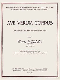 einband Ave verum corpus Combre