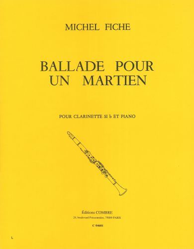 einband Ballade pour un martien Combre