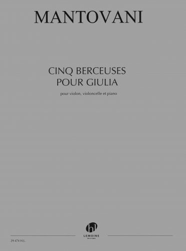 einband Berceuses pour Giulia (5) Editions Henry Lemoine