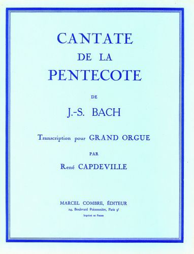 einband Cantate n68 de la Pentecte : Aria Combre