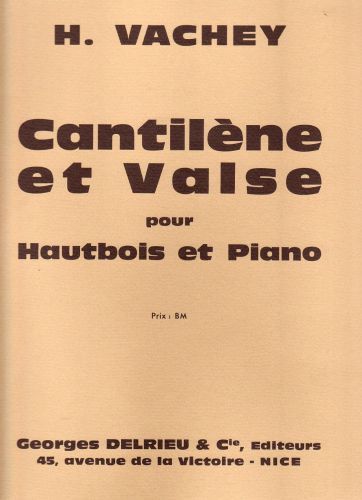 einband Cantilne et Valse Delrieu