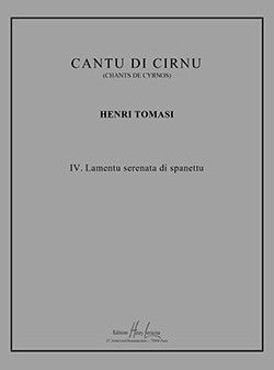 einband Cantu di Cirnu n4 Lamentu serenata di spanettu Editions Henry Lemoine