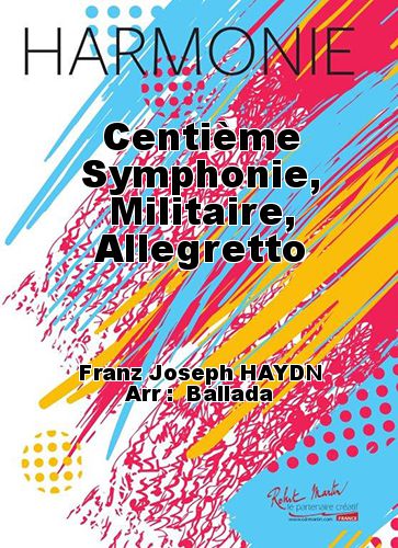 einband Centime Symphonie, Militaire, Allegretto Martin Musique