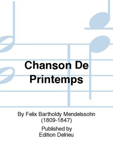 einband Chanson de printemps Delrieu