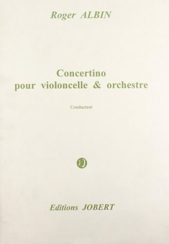 einband Concertino pour violoncelle et orchestre Jobert