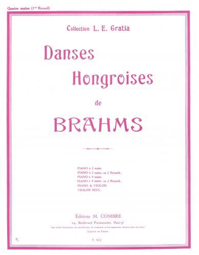 einband Danses hongroises Vol.1 (n1  5) Combre