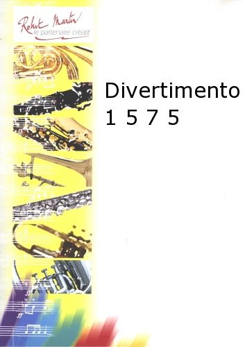 einband Divertimento 1 5 7 5 Editions Robert Martin