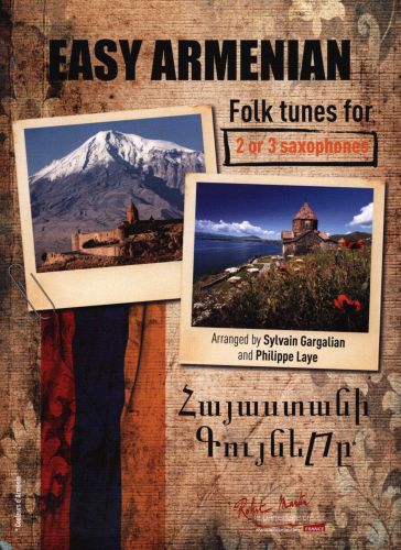 einband EASY ARMENIAN FOLK TUNES for 2/3 saxophones Editions Robert Martin