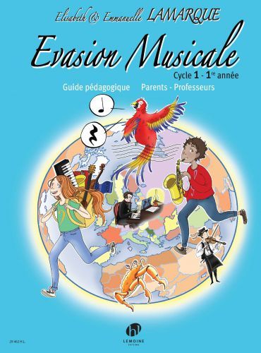 einband Evasion musicale : cycle 1 (1re anne) - Guide pdagogique Editions Henry Lemoine